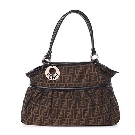 fendi zucca large chef tote|authentic fendi zucca handbags.